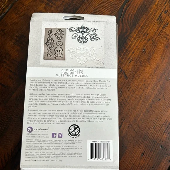 Redesign by Prima “Tillden Flourish” Mould Mold - Picture 3 of 4